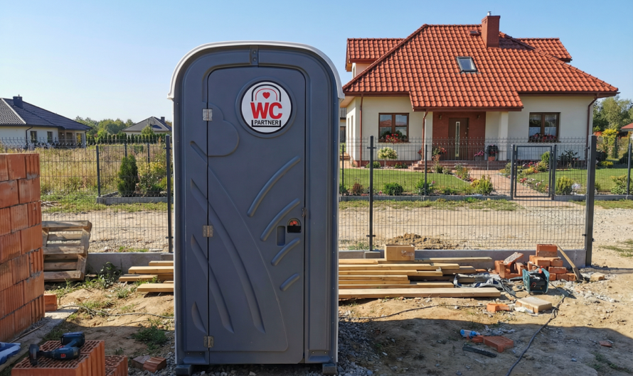 Pierwsza „nieruchomość” na Twojej działce. Dlaczego budowę domu trzeba zacząć od... kabiny przenośnej?